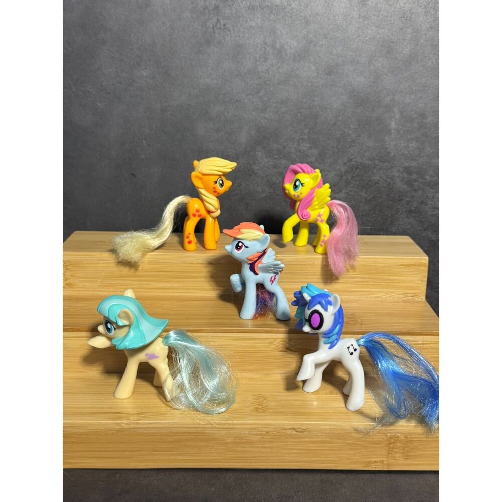 My Little Pony McD Lot DJ Pon-3 Coco Pommel Fluttershy Applejack Rainbow Dash